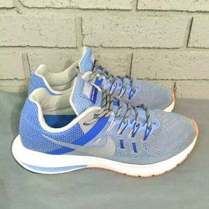 Nike Zoom Winflo 2 Running Shoes Women’s Size 8 Blue Mesh Gray